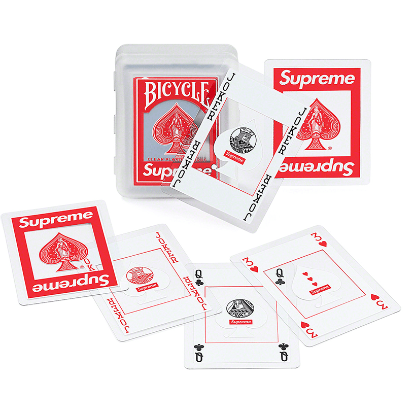 Supreme®/Bicycle® Clear Playing Cards