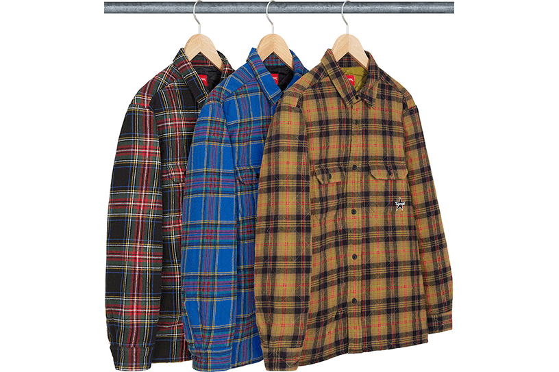 Quilted Plaid Flannel Shirt