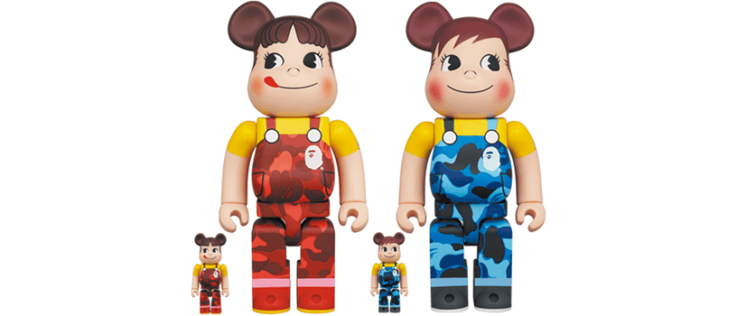 BE@RBRICK 達磨 ペコちゃん & ポコちゃん 100% & 400