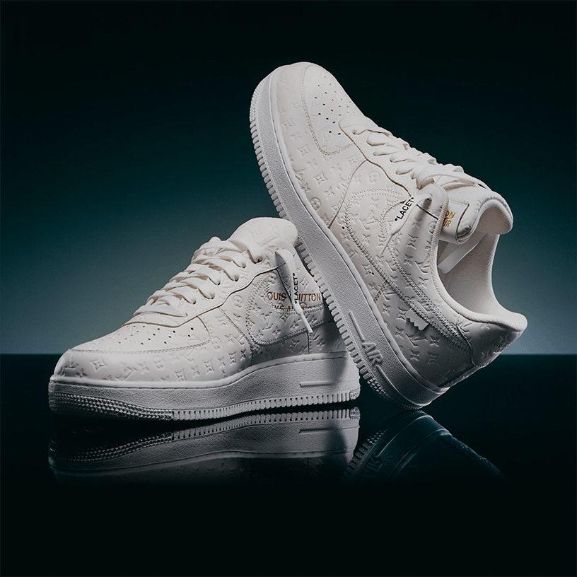 LOUIS VUITTON x NIKE AIR FORCE 1 BY VIRGIL ABLOH ホワイトミッドトップ