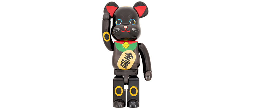 BE@RBRICK 招き猫 金運 黒メッキ 1000％ - www.ecotours-of-oregon.com