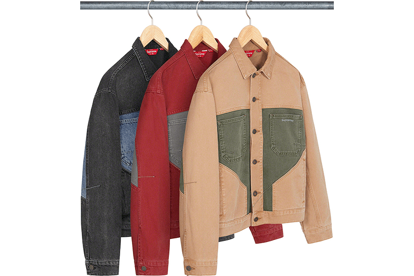 2-Tone Paneled Denim Jacket