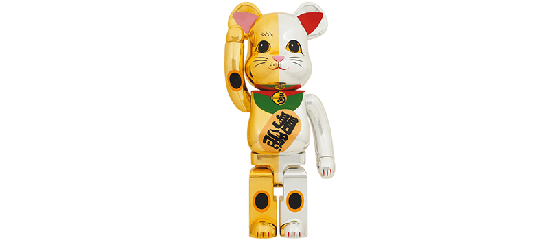 BE@RBRICK 招き猫 千万両 金×開運 銀 1000％おもちゃ - www ...