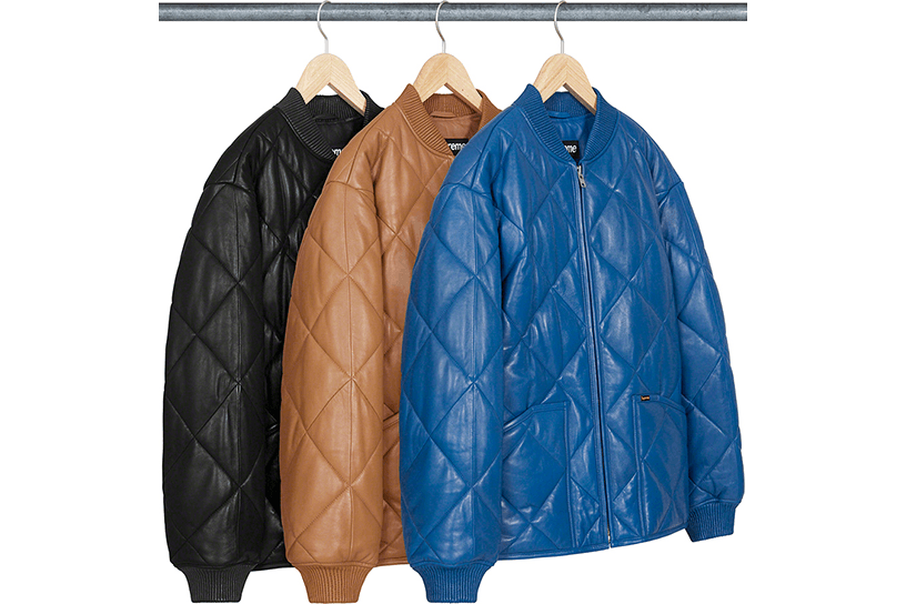 Quilted Leather Work Jacket
