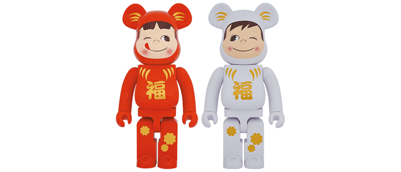 BE＠RBRICK 達磨 ペコちゃん & ポコちゃん 100% & 400% | nipo-tec.com.br