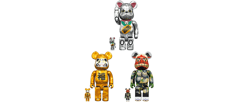 2023年1月14日（土）～】BE@RBRICK BAPE® 招き猫 銀メッキ u0026 達磨 金メッキ u0026 獅子舞 | 転売クエスト