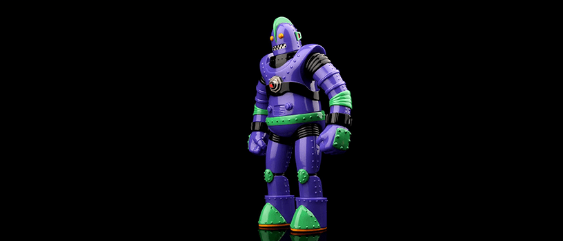 【抽選：2023年1月3日（火）まで】Meteoritetoy ロボット-78（紫）