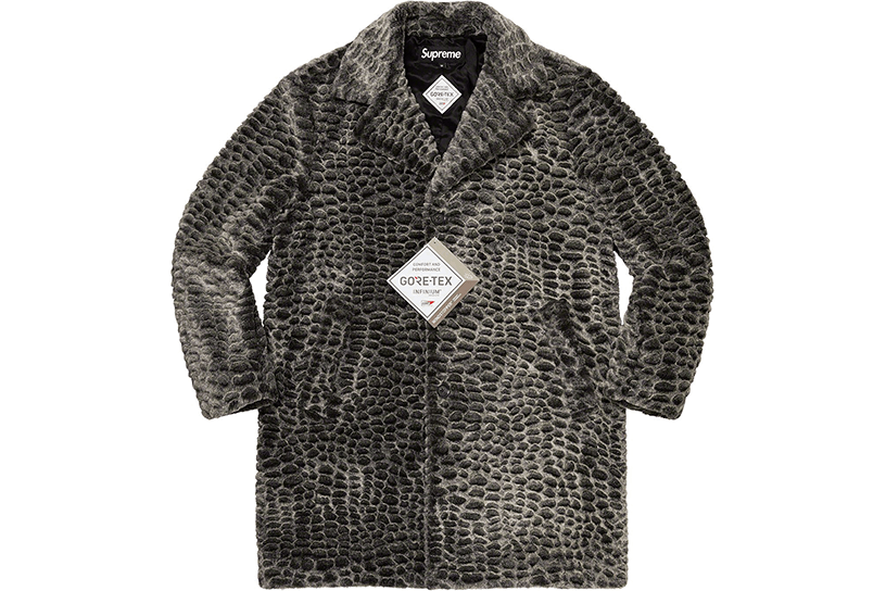 Croc Faux Fur Overcoat