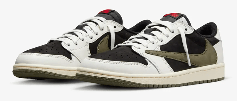 抽選：2024年5月3日（金）】NIKE WMNS AIR JORDAN 1 LOW x TRAVIS SCOTT “MEDIUM OLIVE” |  転売クエスト