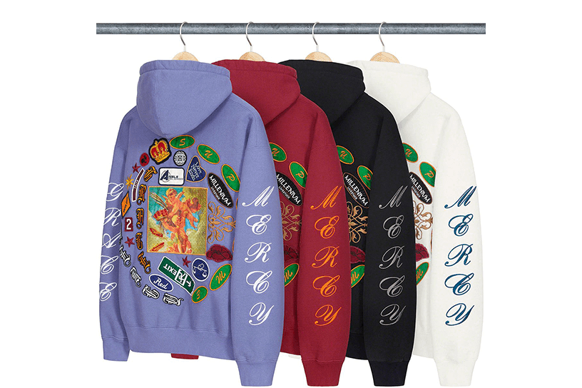 Patches Spiral Hooded Sweatshirt