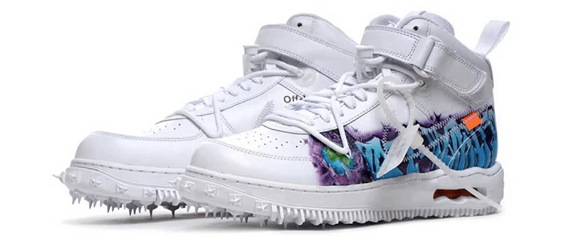 Off-White × Nike Air Force 1 Mid "White"