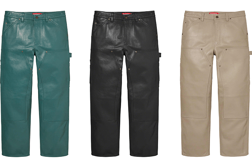 Leather Double Knee Painter Pant