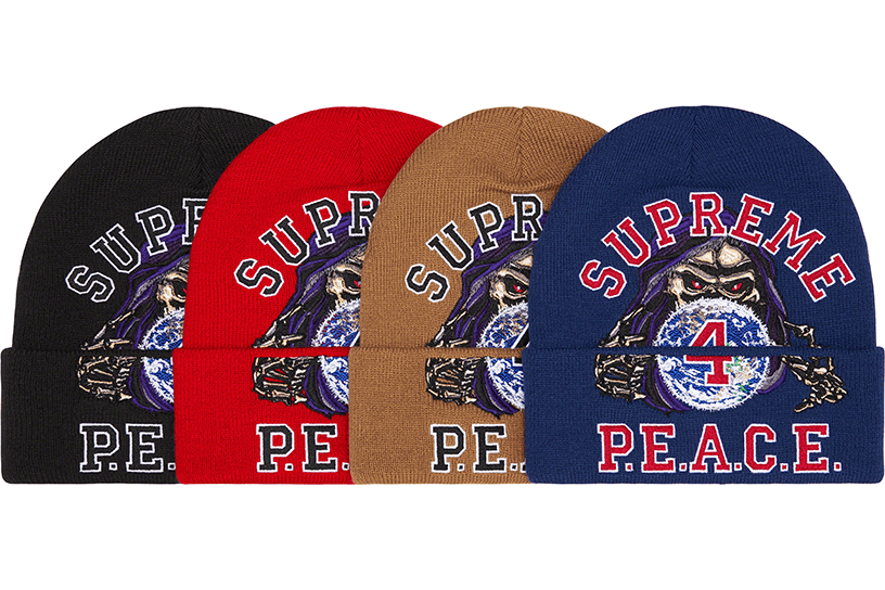 Peace Embroidered Beanie