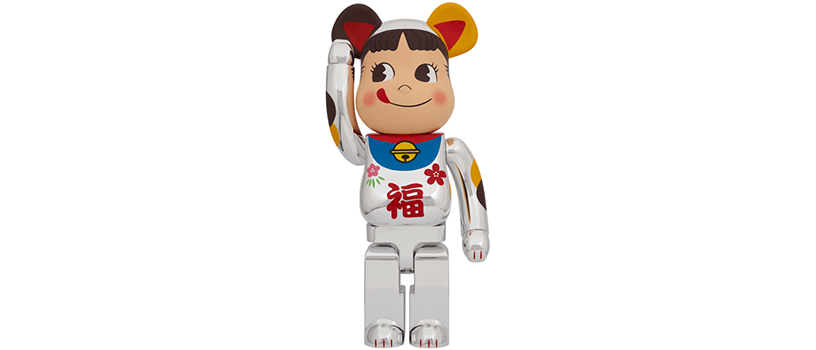 抽選：2023年11月25日（土）～】BE@RBRICK 招き猫 ペコちゃん 福 銀 