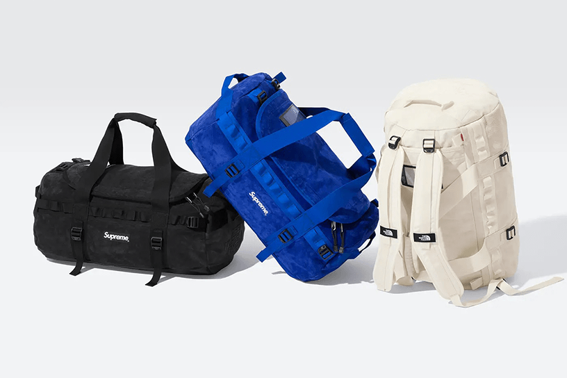 Supreme®/The North Face® Suede Small Base Camp Duffle Bag. 50L.