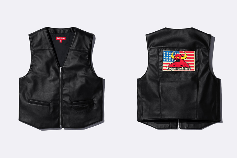 Supreme/Toy Machine Faux Leather Vest