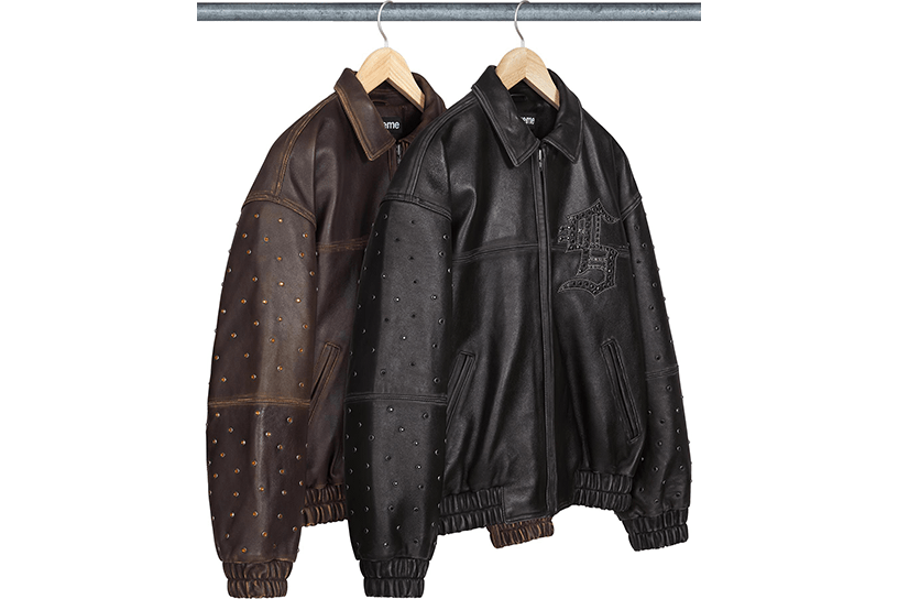 Gem Studded Leather Jacket