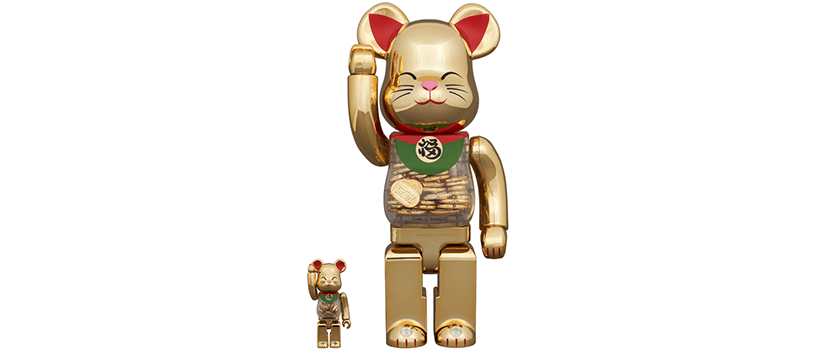 2024年5月28日（火）12時～】BE@RBRICK 招き猫 小判 開運 金メッキ 