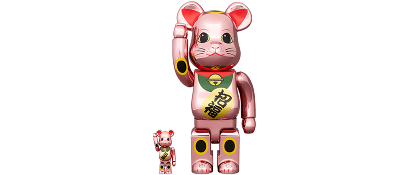 【2024年8月27日（火）12時～】BE@RBRICK 招き猫 招福 桃金メッキ