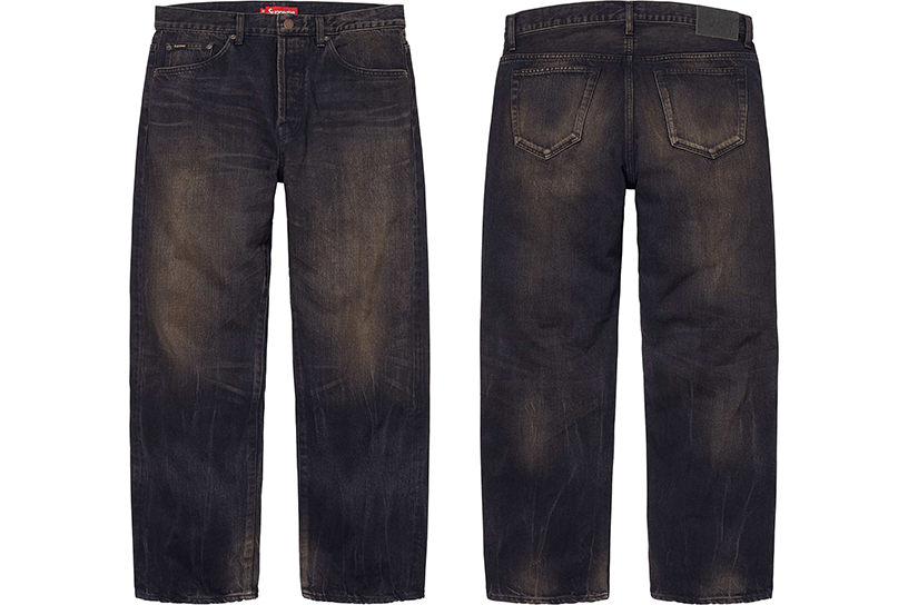 Distressed Loose Fit Selvedge Jean