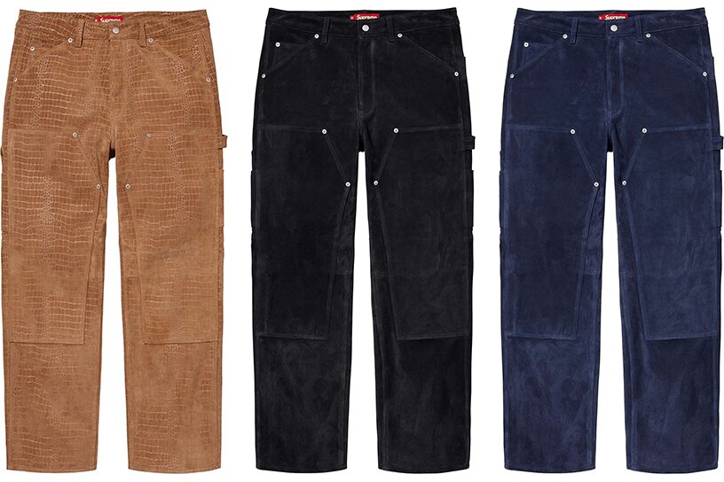 Suede Double Knee Painter Pant