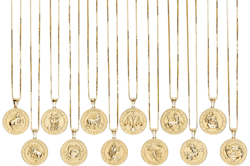 Supreme®/Jacob&Co 14K Gold Zodiac Pendant