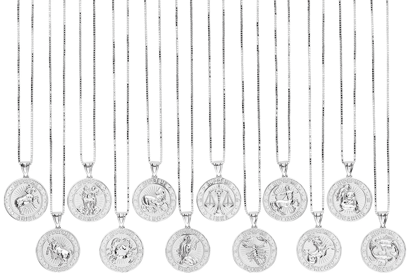 Supreme®/Jacob&Co Sterling Silver Zodiac Pendant