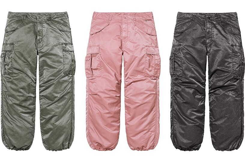 Washed Flight Satin Cargo Pant