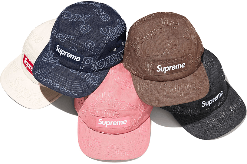 Lasered Denim Camp Cap