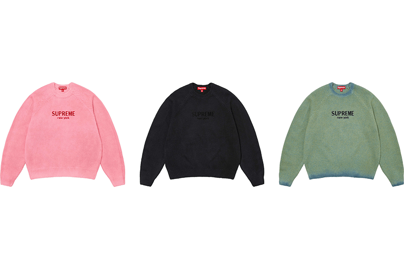 Flocked Logo Sweater