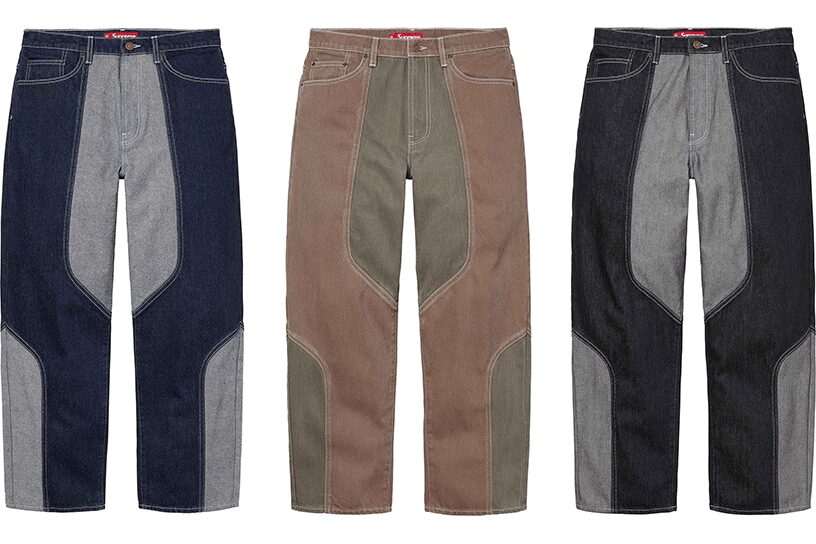 2-Tone Paneled Baggy Jean