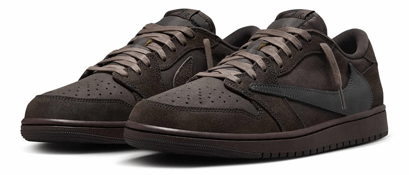 【海外抽選】NIKE AIR JORDAN 1 LOW OG x TRAVIS SCOTT “VELVET BROWN”