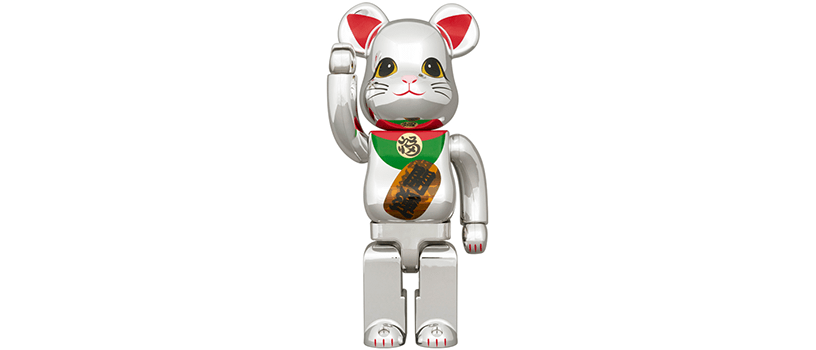 【2025年1月28日（火）12時～】BE@RBRICK 招き猫 開運 銀メッキ 発光