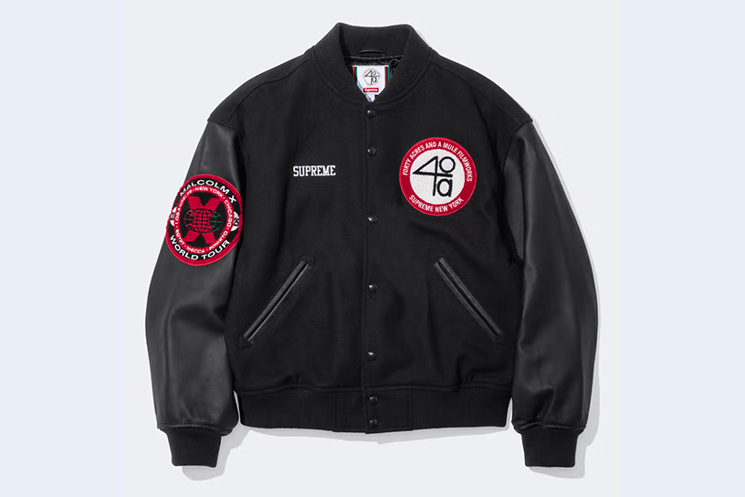 Supreme/40 Acres Malcolm X Varsity Jacket
