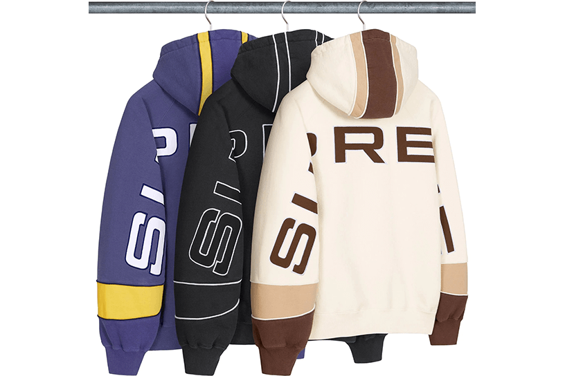 Paneled Hooded Sweatshirt