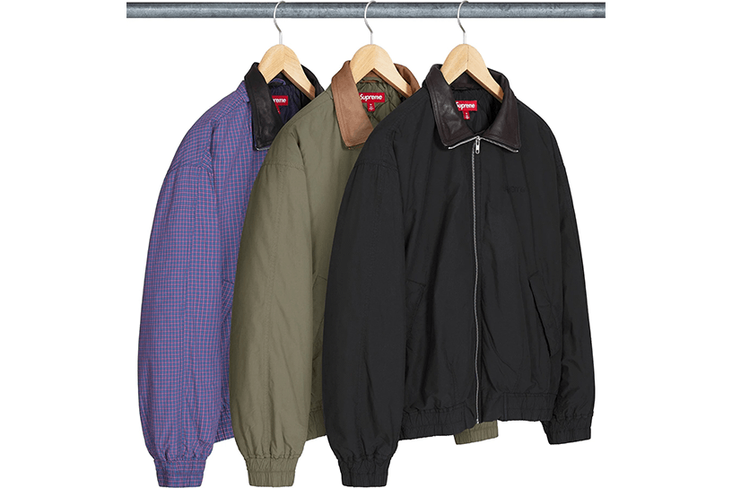 Leather Collar Utility Jacket