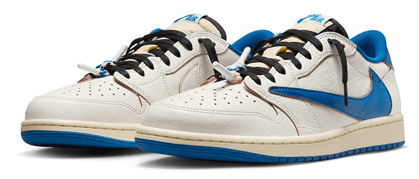 【2025年11月】NIKE AIR JORDAN 1 LOW OG SP x TRAVIS SCOTT x FRAGMENT DESIGN “SAIL AND MILITARY BLUE”