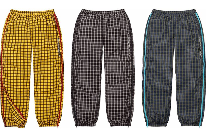 Plaid Warm Up Pant