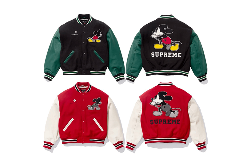 Supreme®/Number (N)ine® Mickey Varsity Jacket