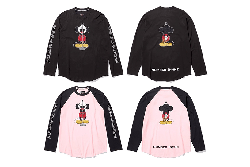 Supreme®/Number (N)ine® Mickey Raglan L/S Top