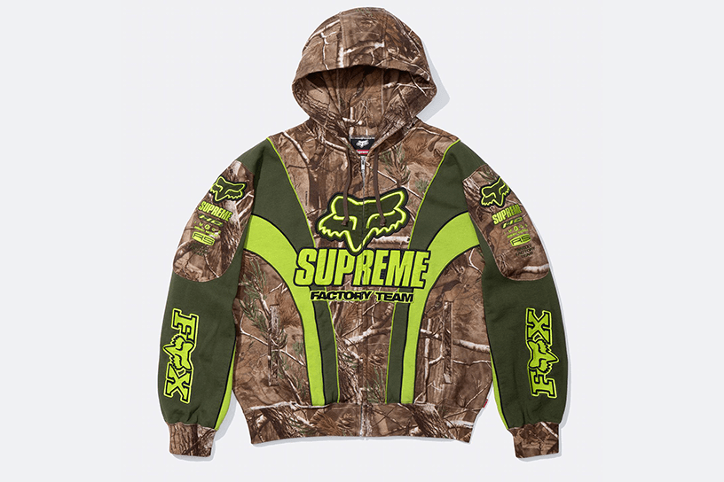 Supreme®/Fox Racing® Zip Up Hooded Sweatshirt