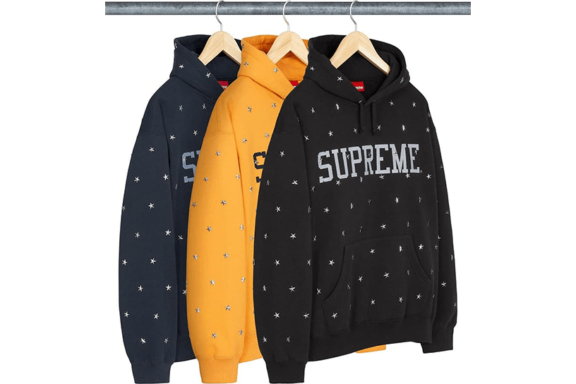 Stars Studded Hooded Sweatshirt Stars Studded Hooded Sweatshirt