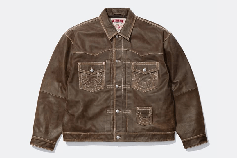Supreme®/True Religion® Leather Trucker Jacket Supreme®/True Religion® Leather Trucker Jacket