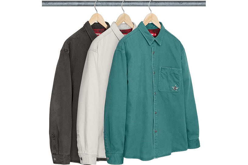 Quilted Lined Denim Snap Shirt Quilted Lined Denim Snap Shirt